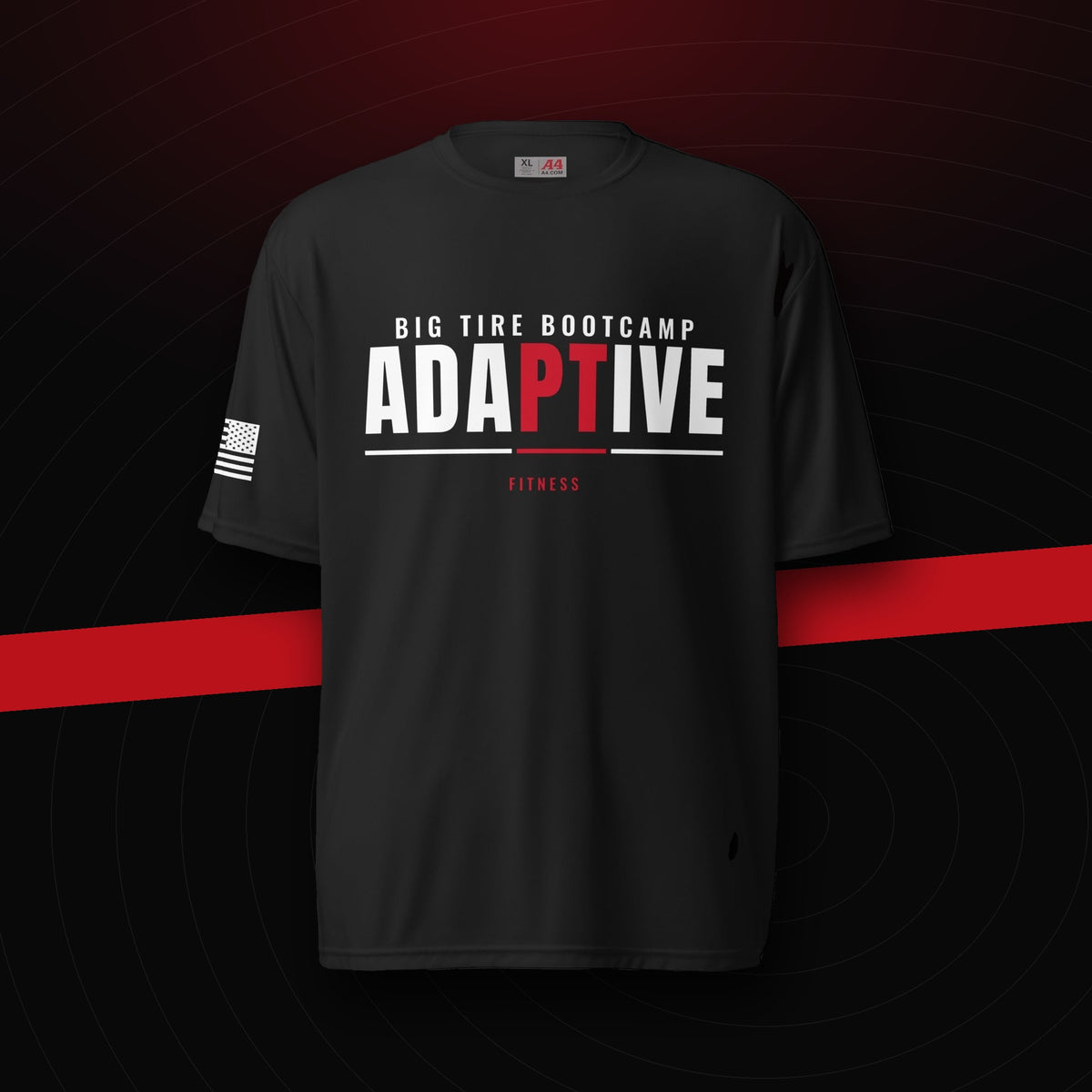 bg2|40494901395652|Big Tire Bootcamp ADAPTIVE Performance Tee — front