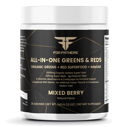 All-In-One Greens & Reds Superfood – Mixed Berry – For Fathers Fitness – front