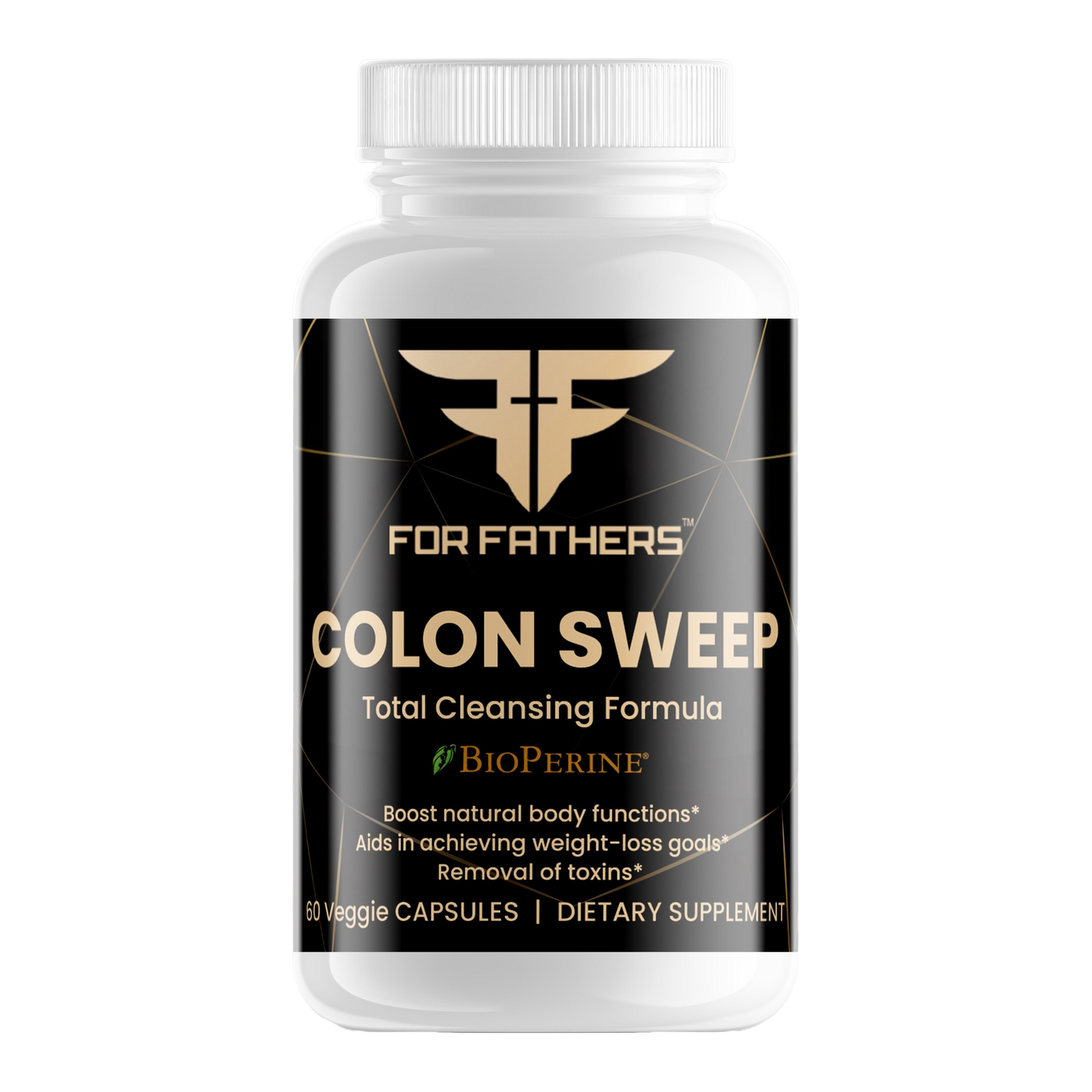 For Fathers Fitness colon sweep total cleansing formula label