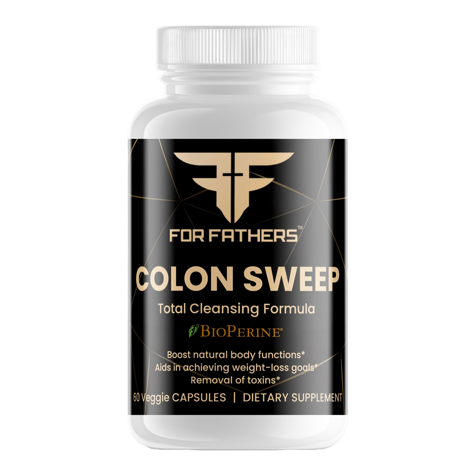 For Fathers Fitness colon sweep total cleansing formula label