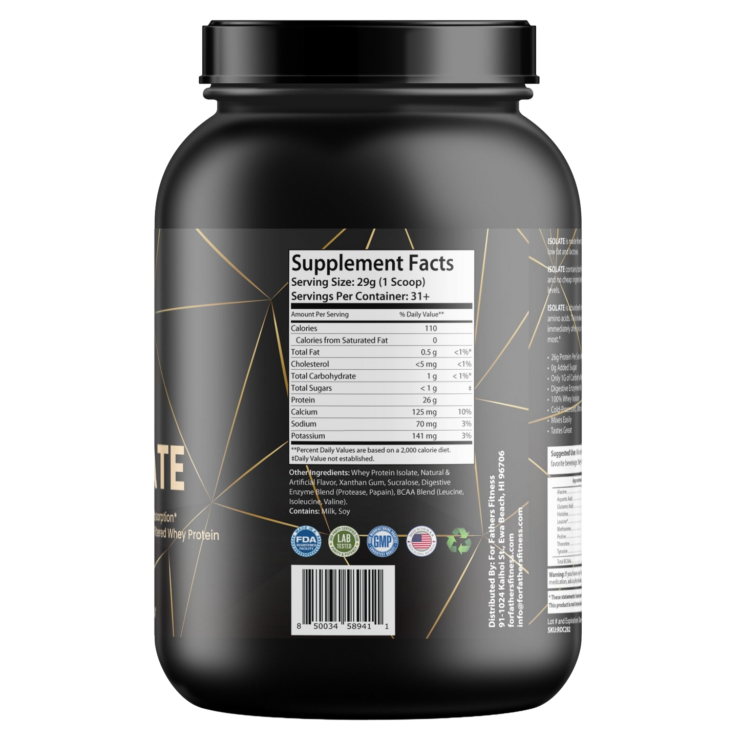 Vanilla Whey Isolate detail