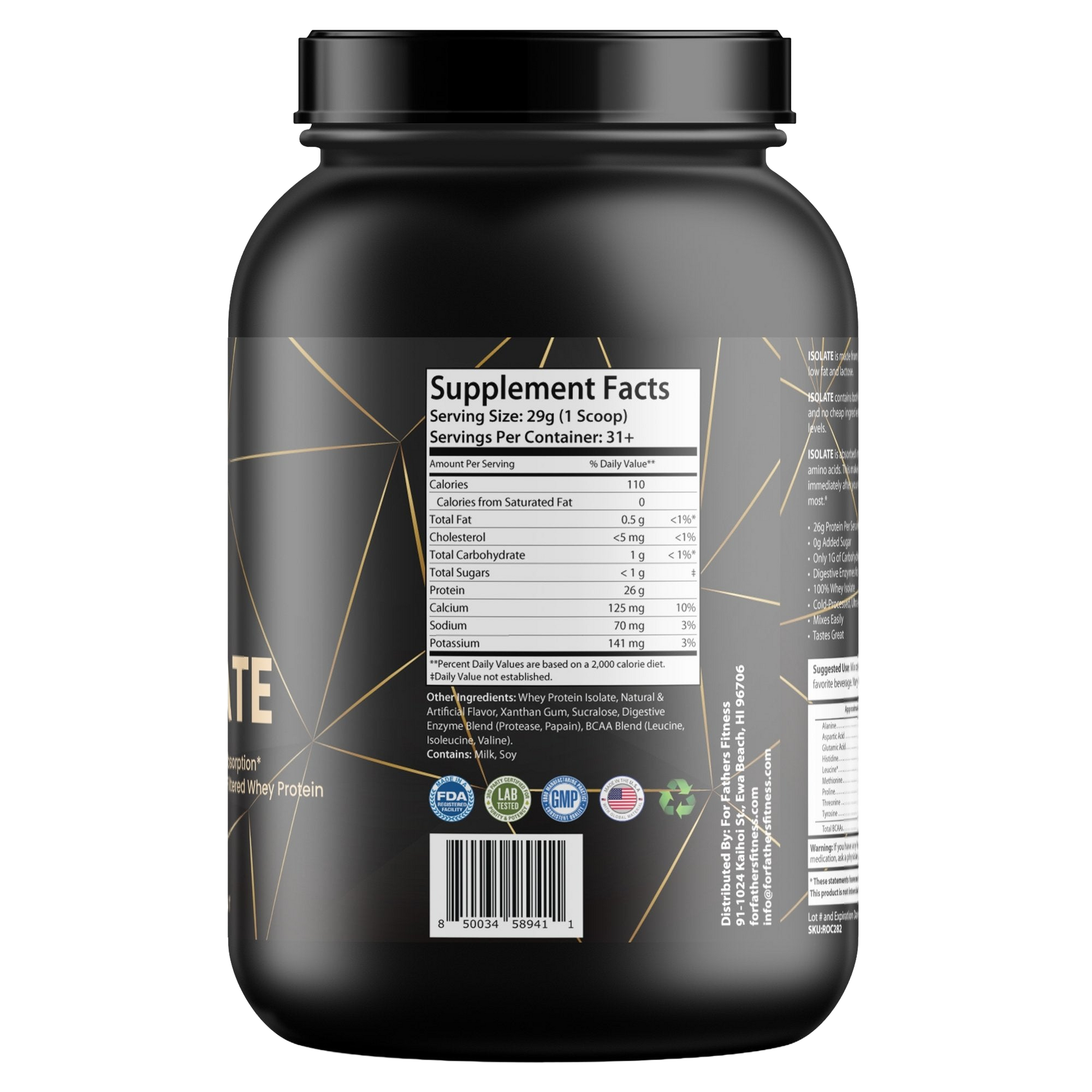 Vanilla Whey Isolate detail
