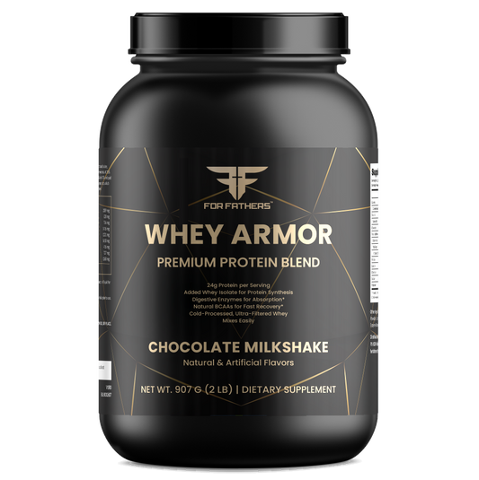 Whey Armor Protein – Chocolate Milkshake – For Fathers Fitness – front