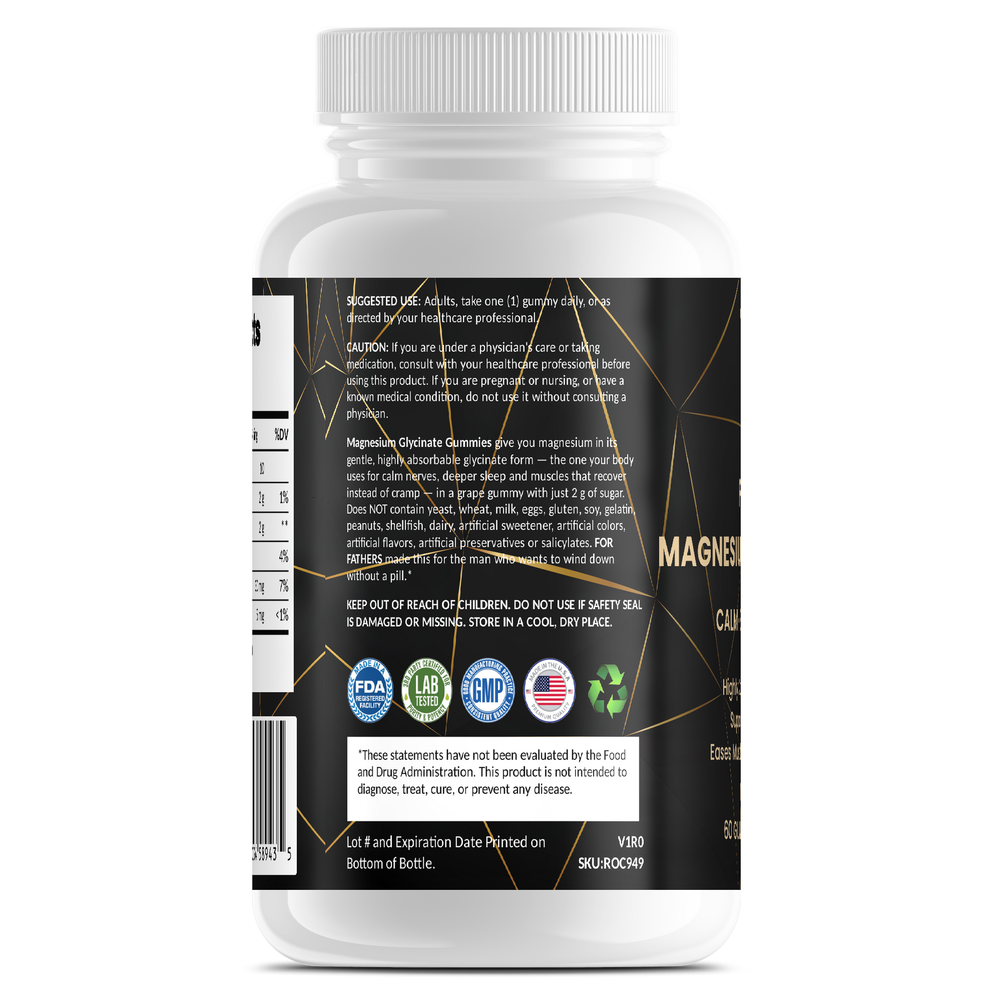 Magnesium Glycinate Gummies – For Fathers Fitness – side