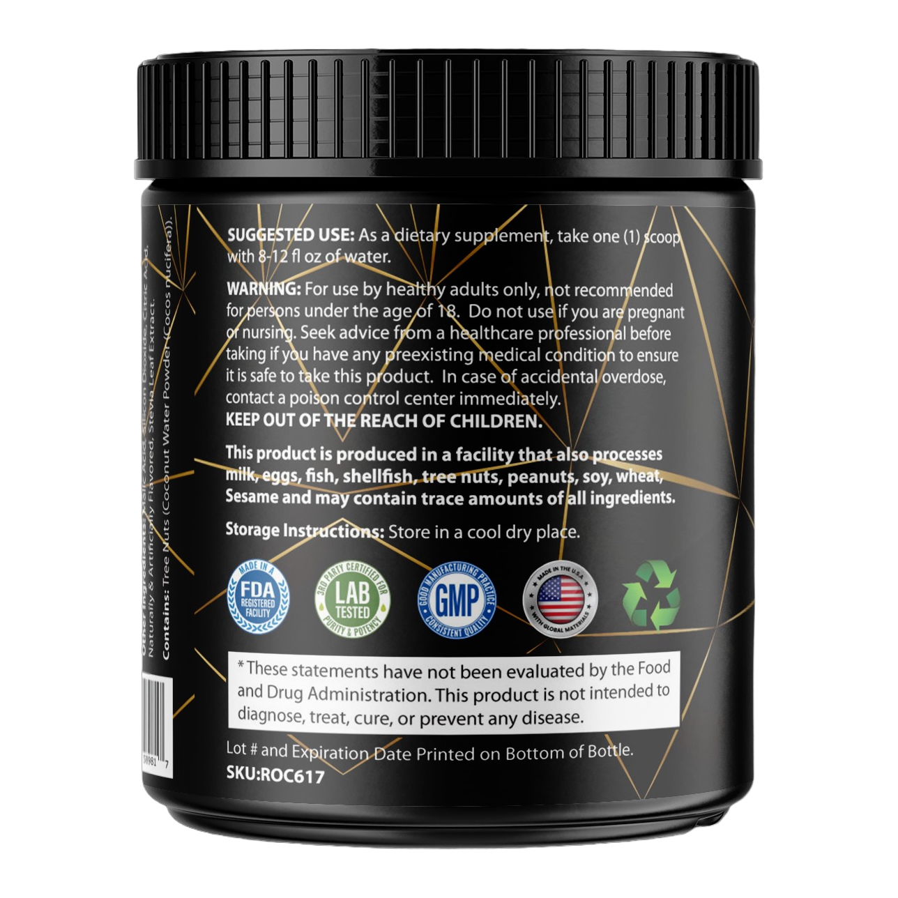 For Fathers Fitness electrolyte label