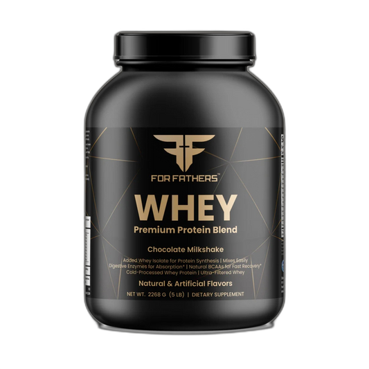 5LB Chocolate Whey Protein on dark