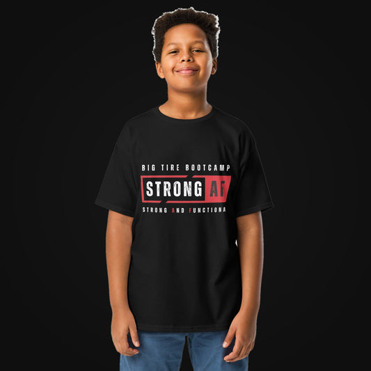Big Tire Bootcamp Youth Classic Tee on dark