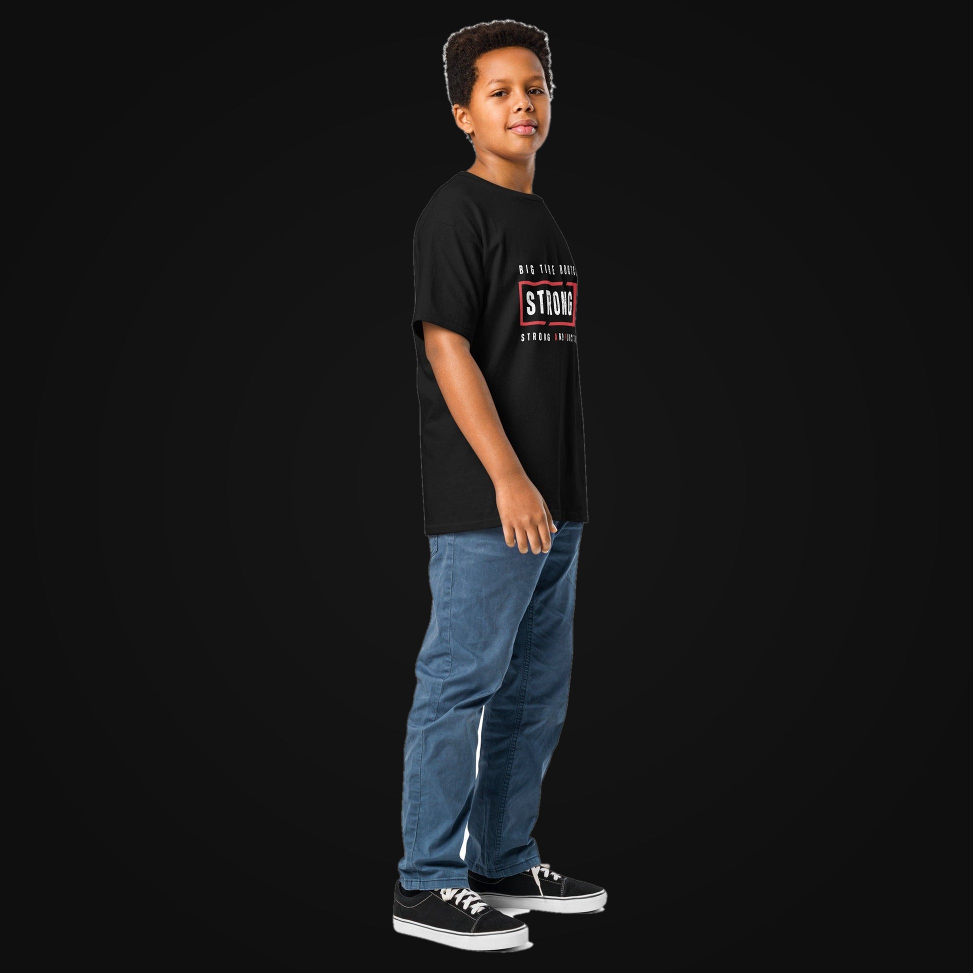 Big Tire Bootcamp Youth Classic Tee on dark