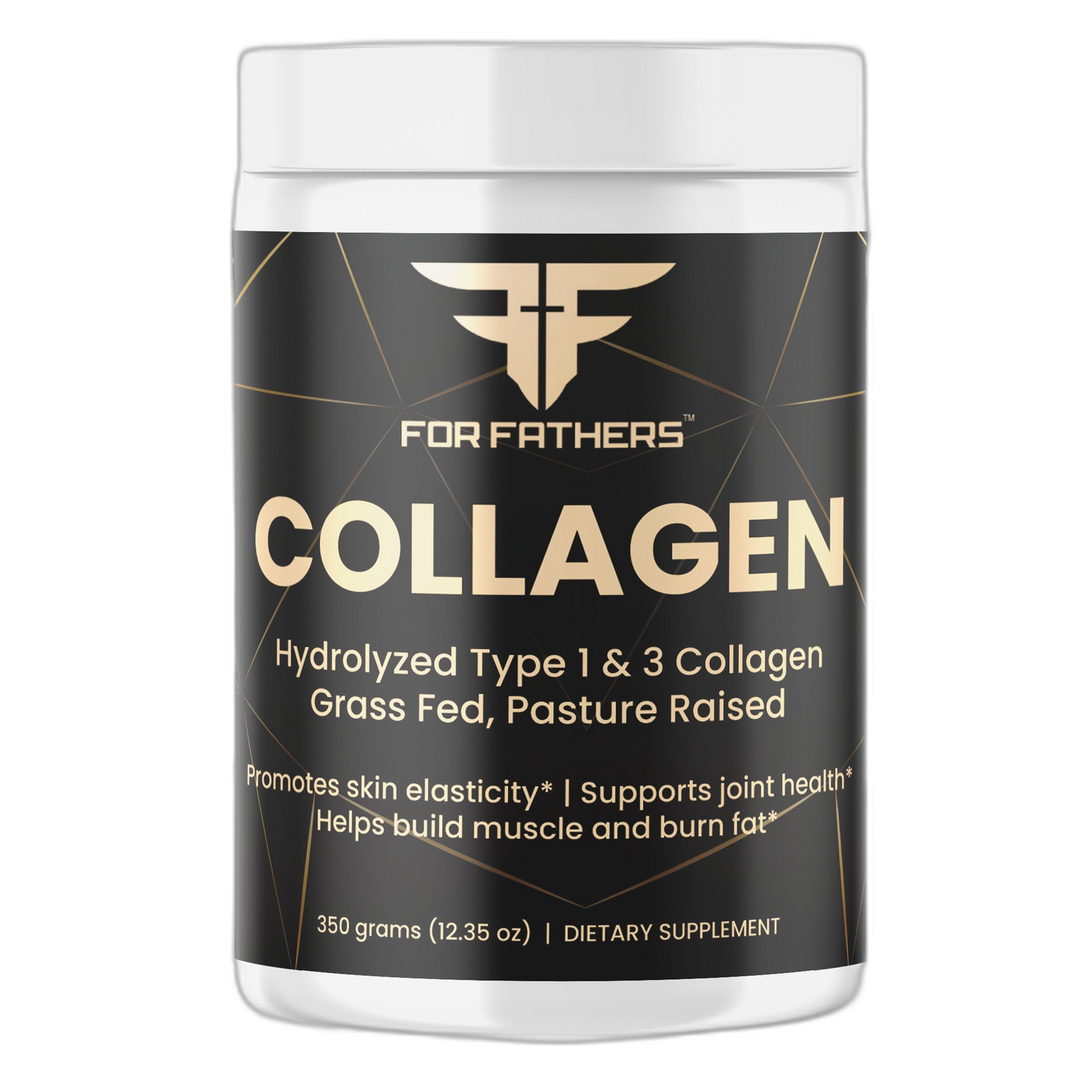 Collagen Peptides Powder on dark