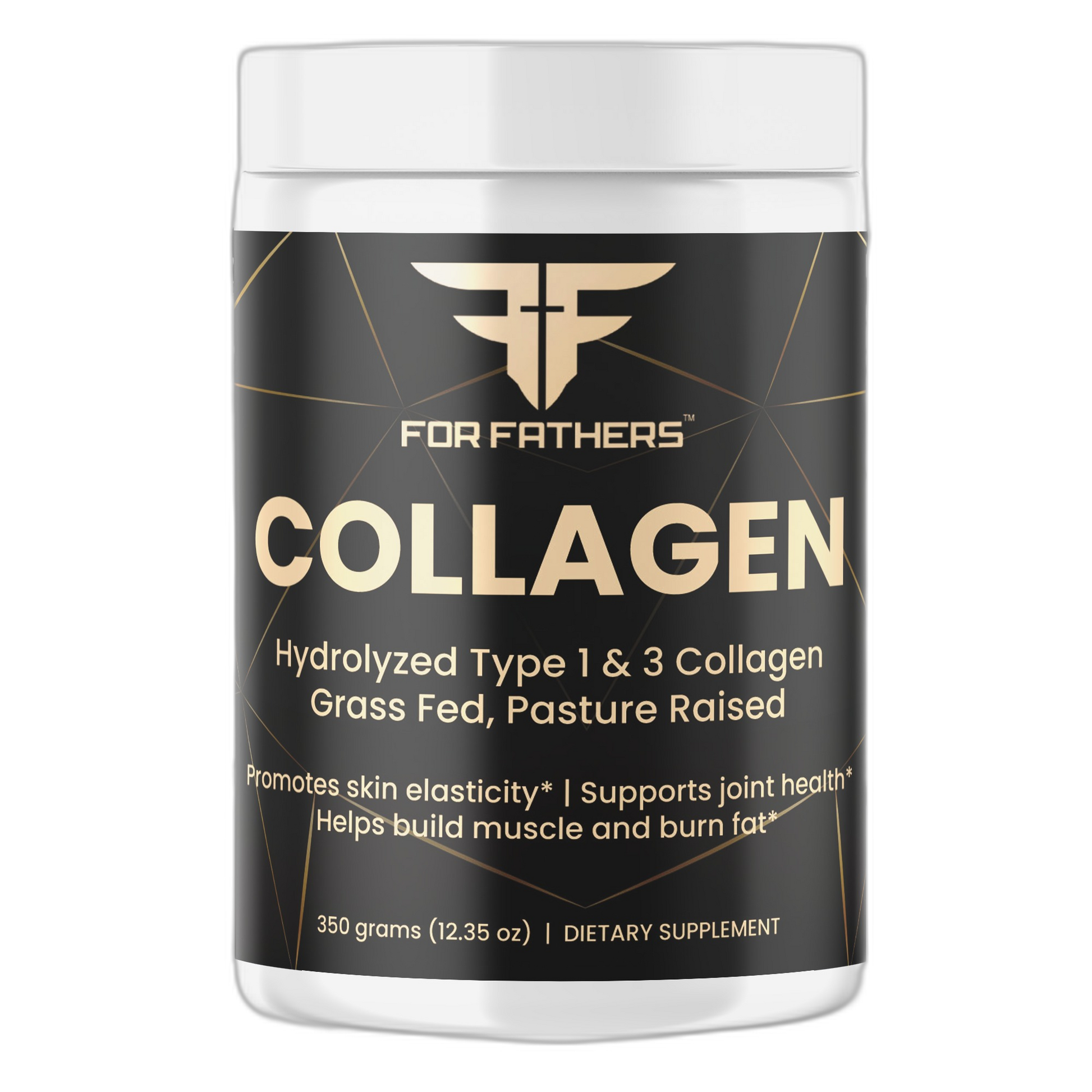 Collagen Peptides Powder on dark