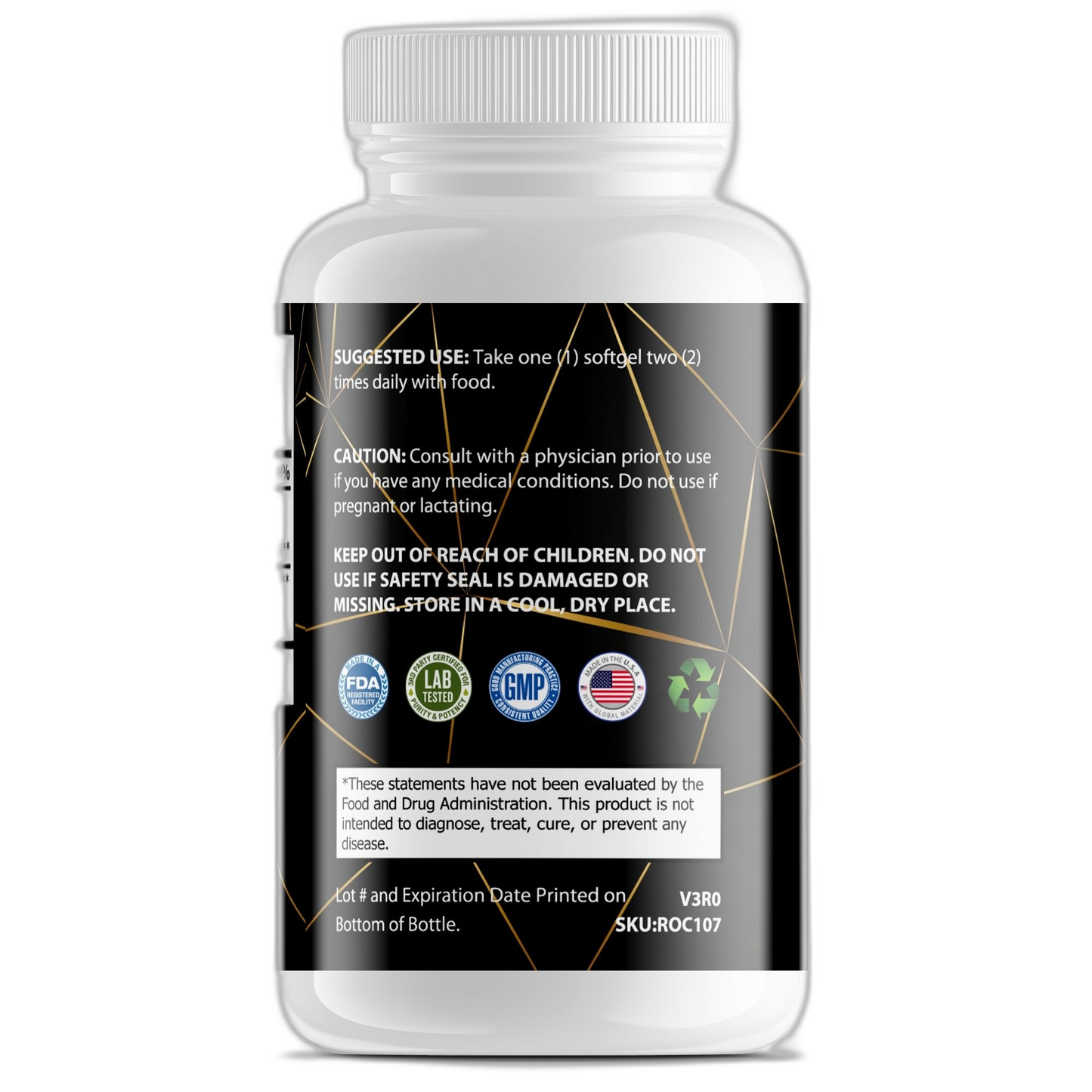 product on dark