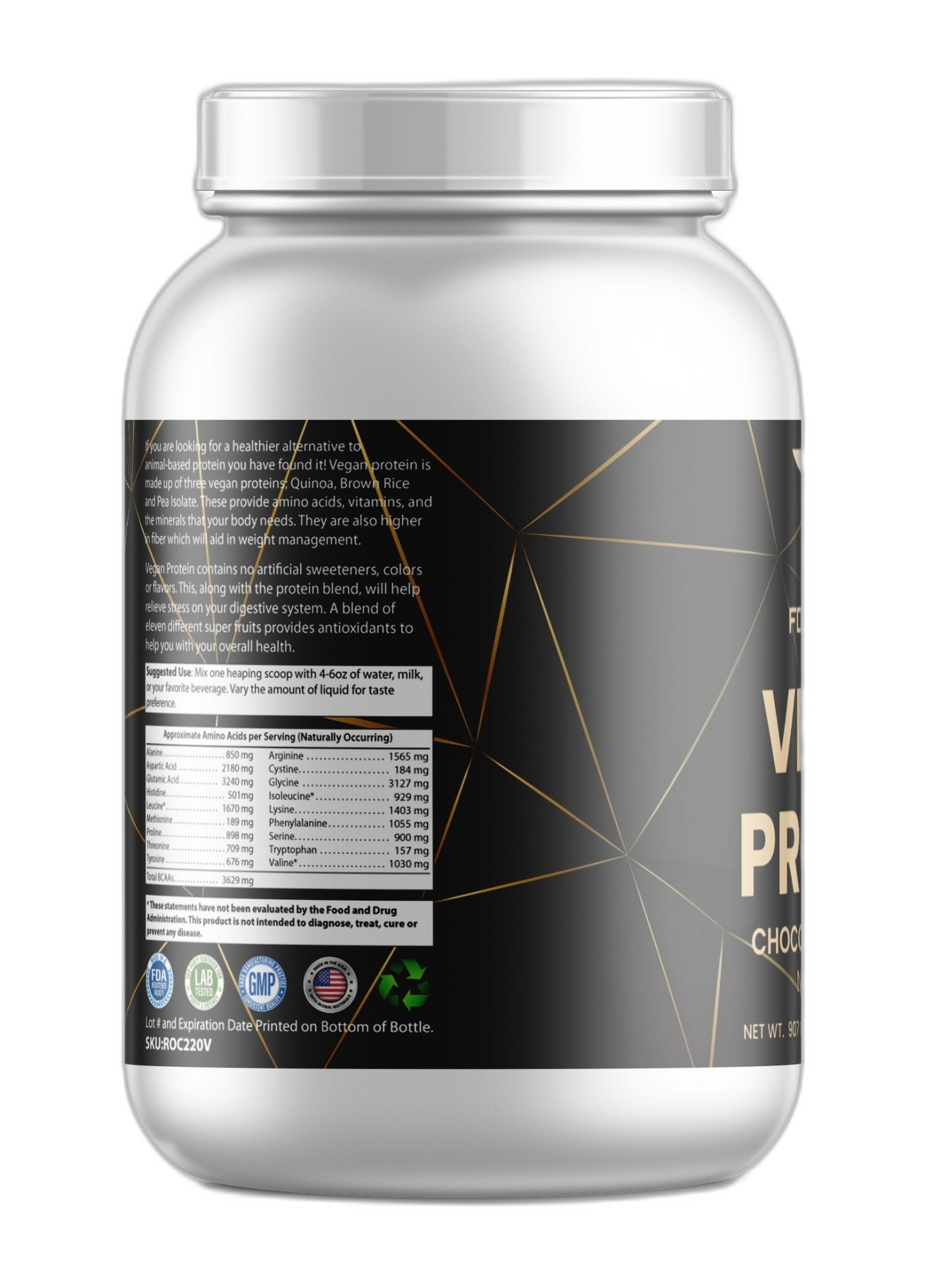 product on dark