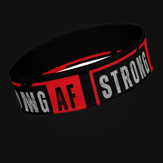 STRONG AF Headband on dark