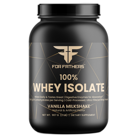 Whey Isolate Protein Vanilla on dark