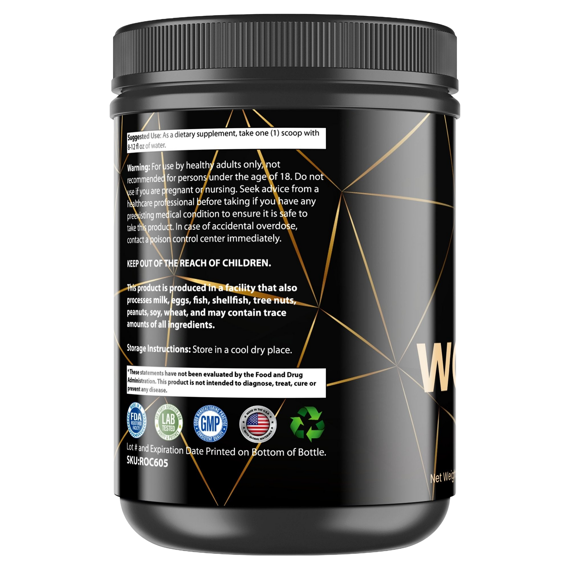 Fruit Punch Pre-Workout label