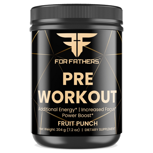 For Fathers Fitness pre-workout fruit punch