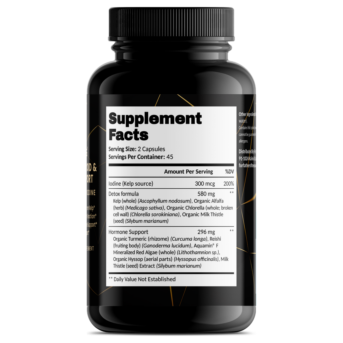 For Fathers Advanced Thyroid & Hormone Support — right view