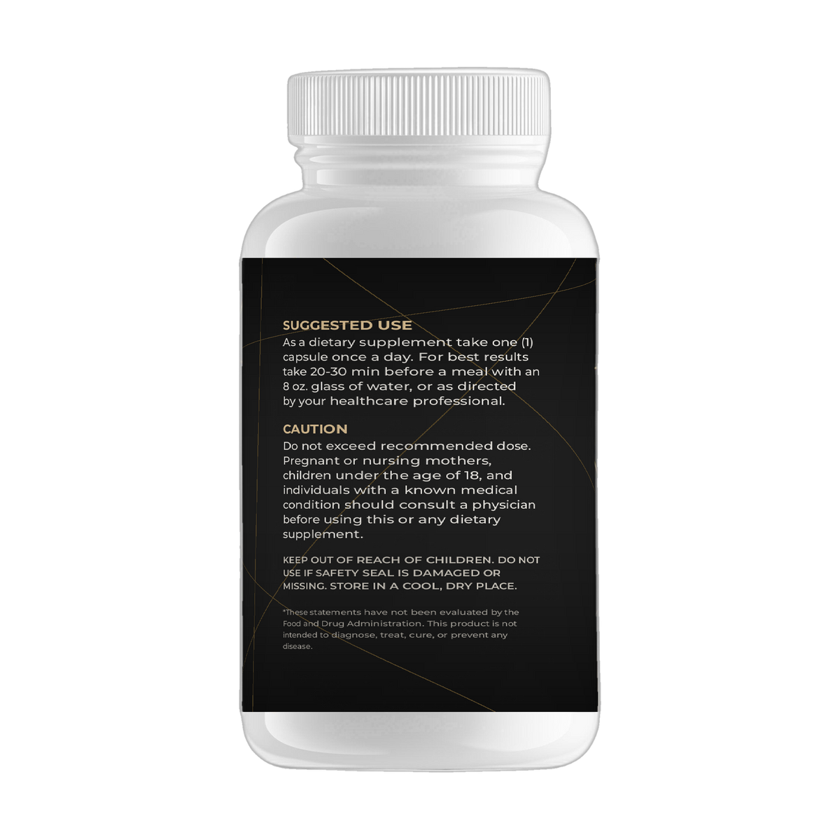 CoQ10 Ubiquinone 200mg 30 capsules – suggested use and caution panel – For Fathers Fitness