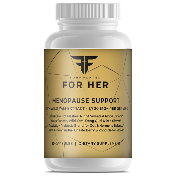 Menopause Support with Wild Yam – Hot Flash Relief, 90 Capsules