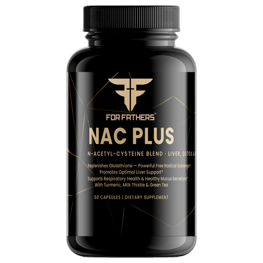 NAC Plus 60 capsules – front view – For Fathers Fitness