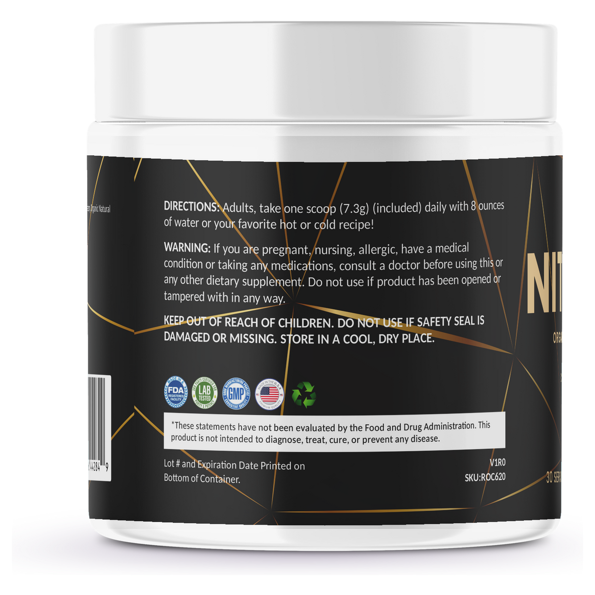 For Fathers Nitric Boost Organic Beet Root Powder — left view