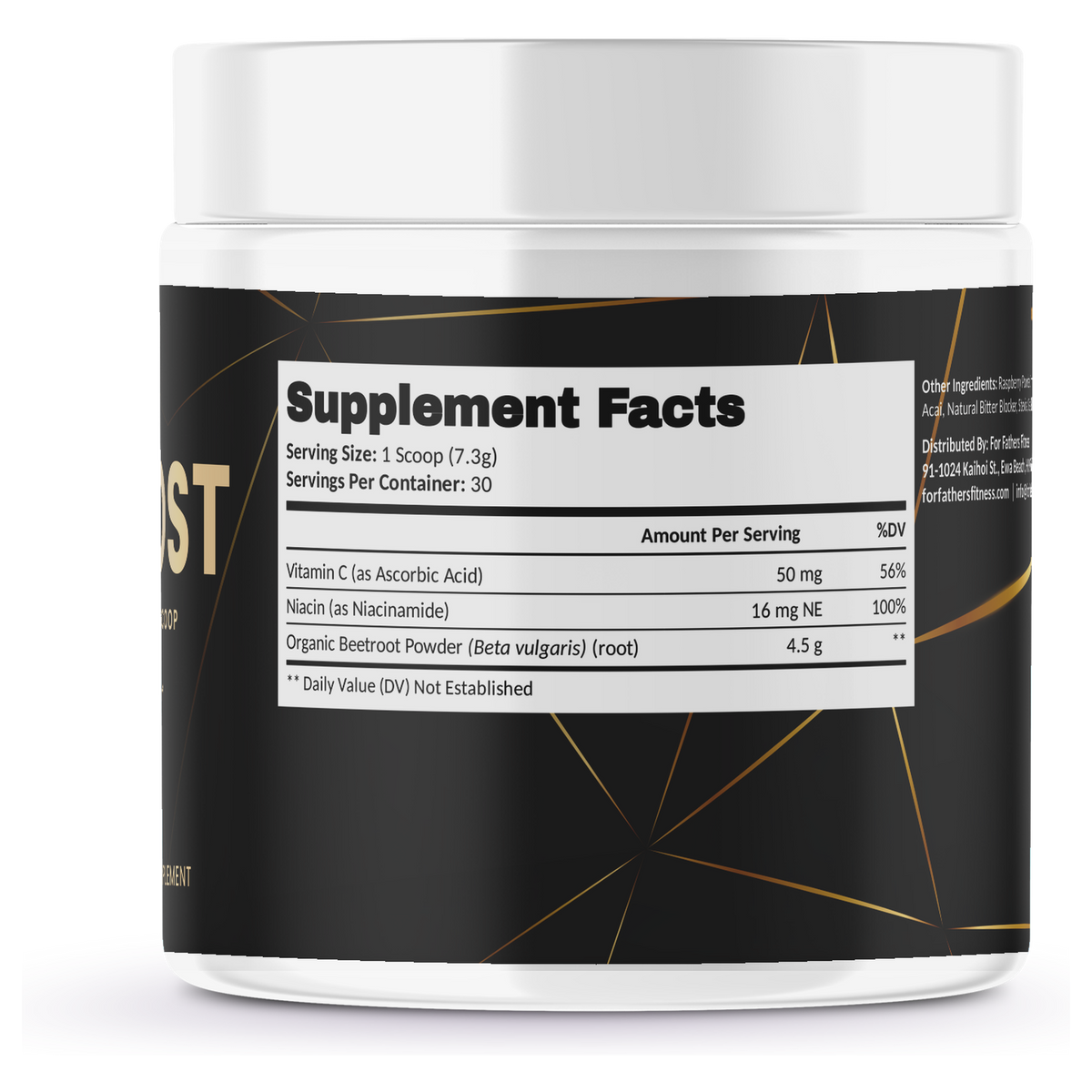 For Fathers Nitric Boost Organic Beet Root Powder — right view