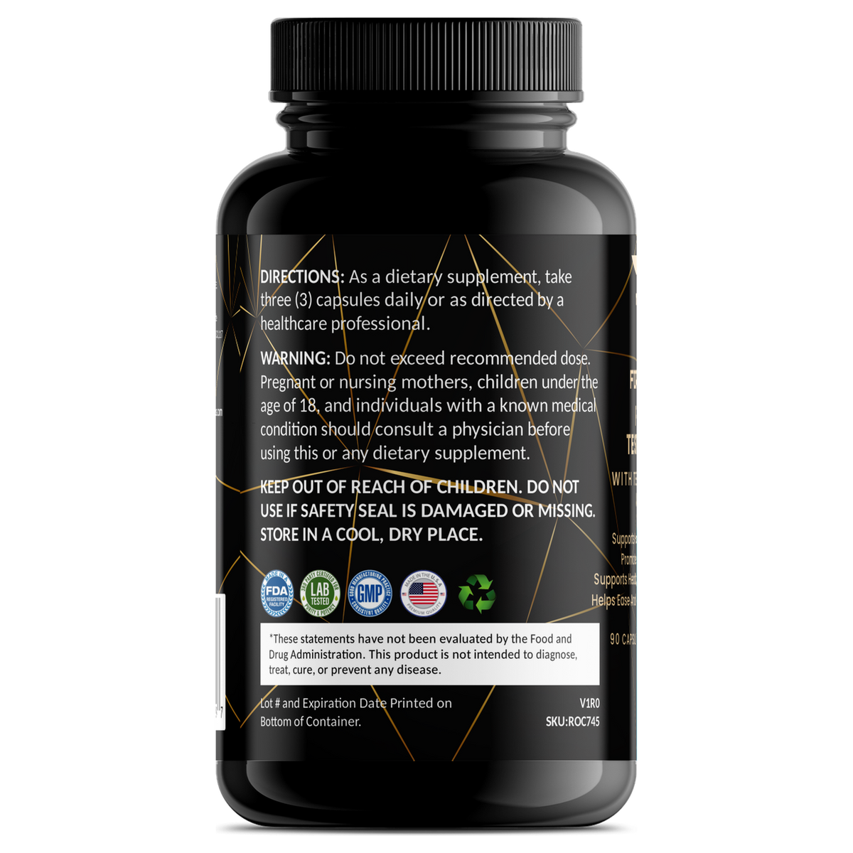 For Fathers Premium Testosterone with Testofen & LJ100 — left view