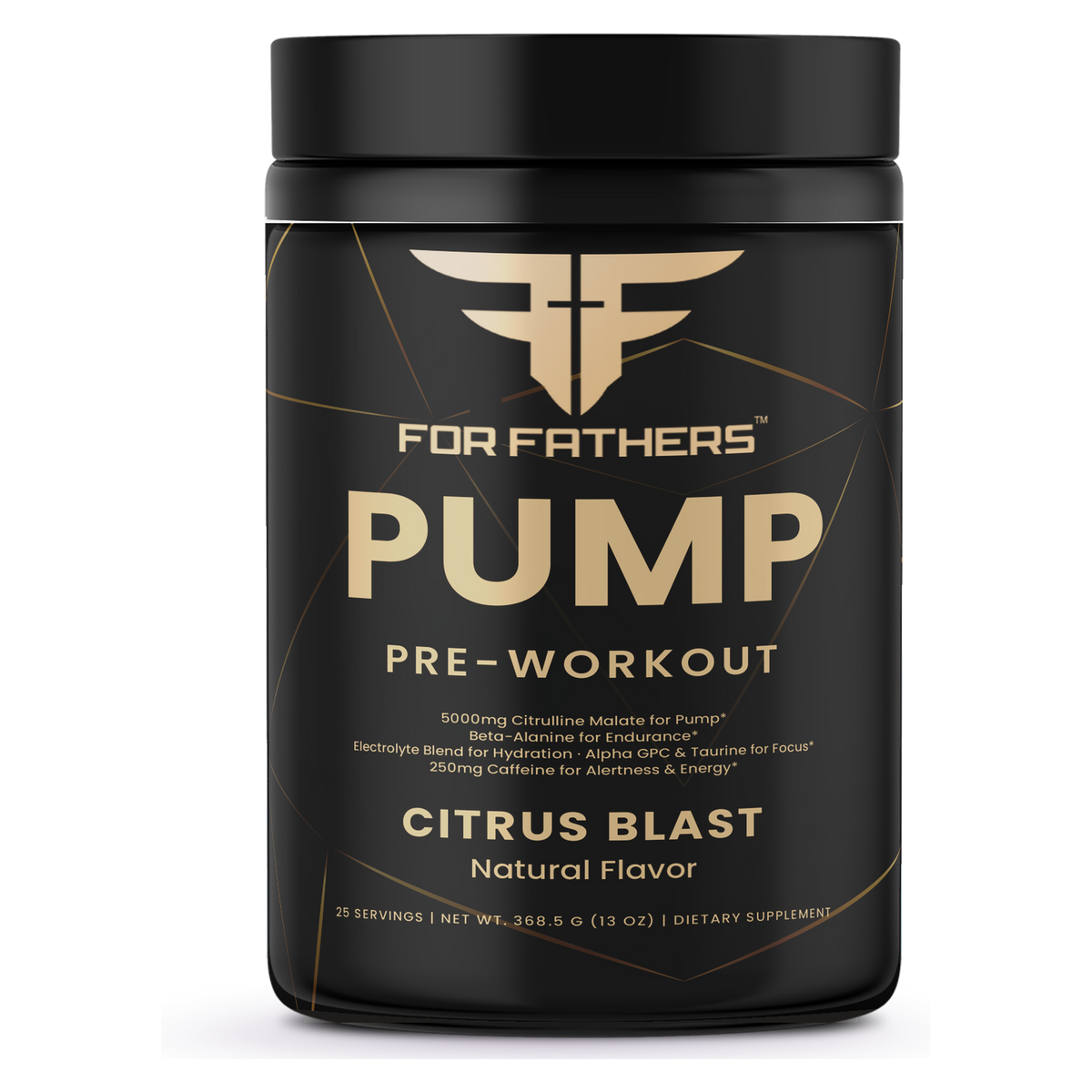 For Fathers Pump Pre-Workout Citrus Blast — front view