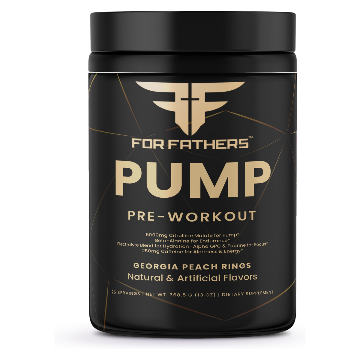 For Fathers Pump Pre-Workout Georgia Peach Rings — front view