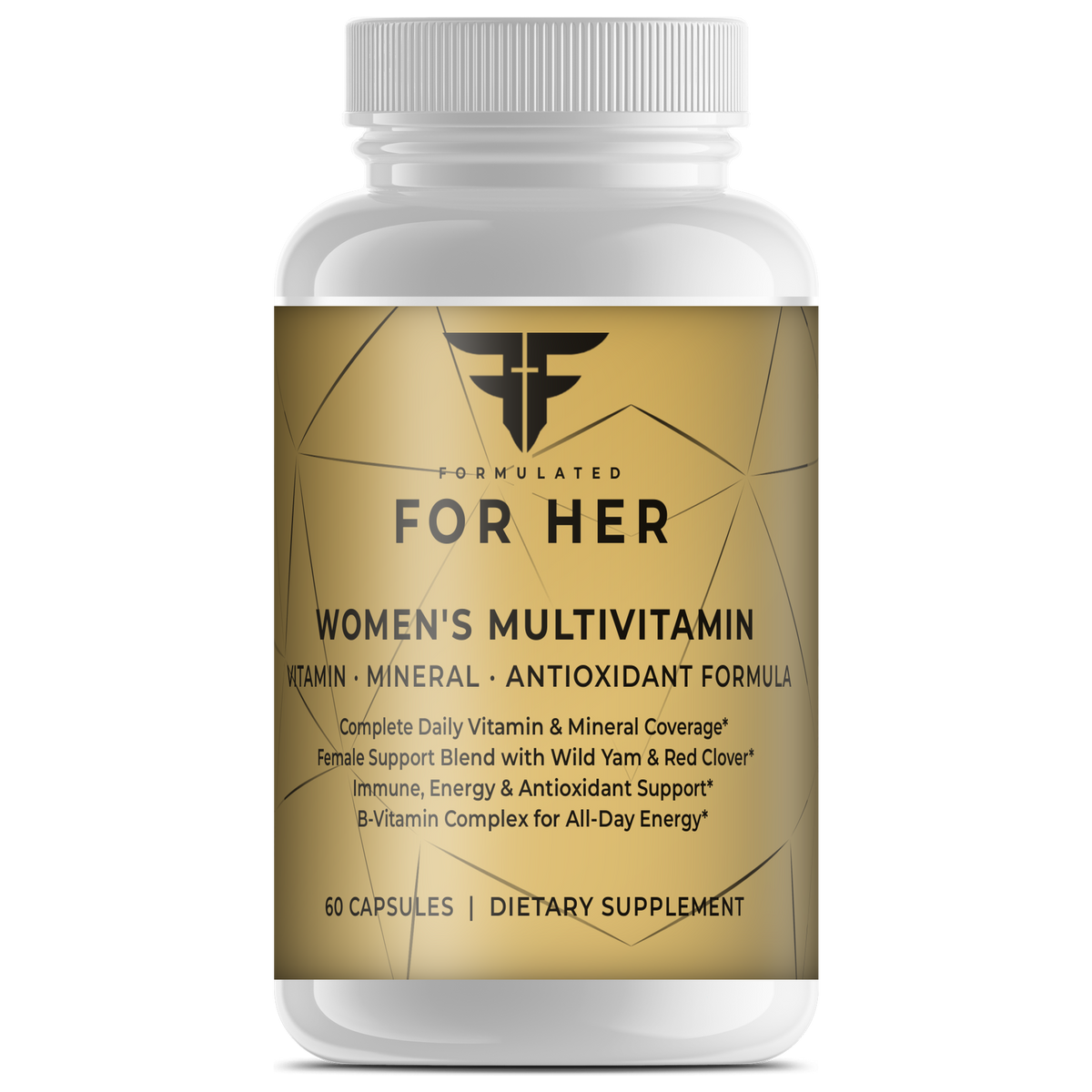 FOR HER Women's Multivitamin 60 capsules – front view – For Fathers
