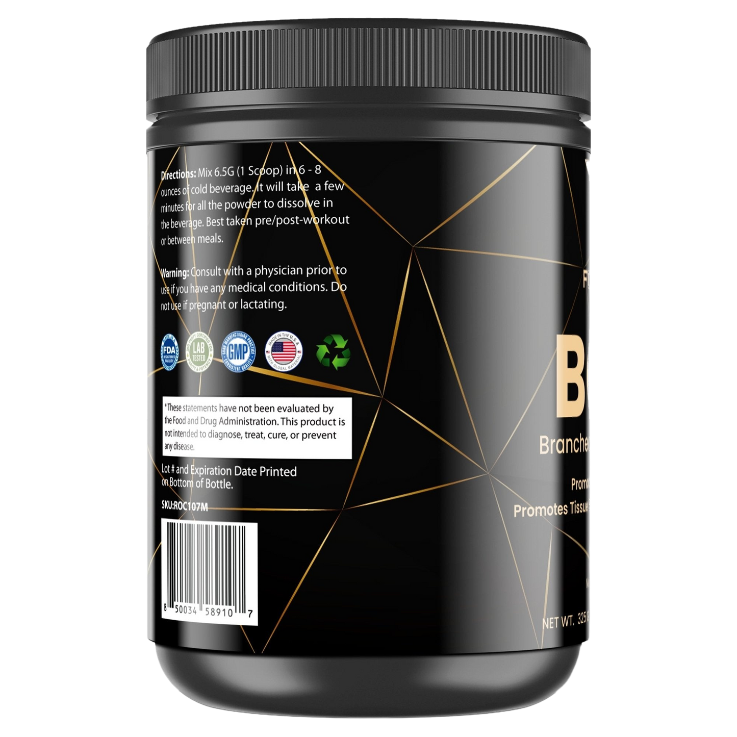 For Fathers Fitness grape flavored bcaa label