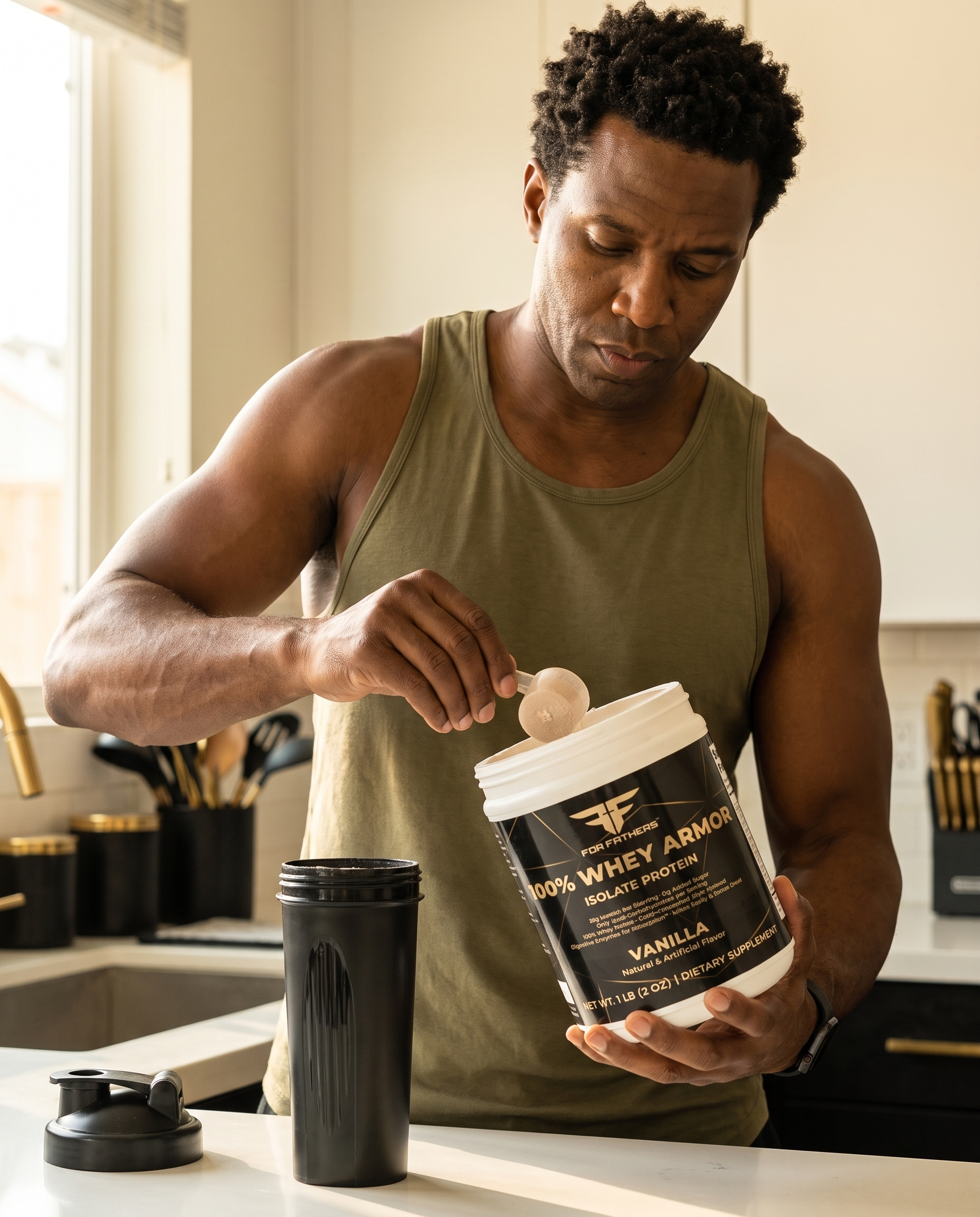 100% Whey Armor Isolate – For Fathers Fitness – lifestyle