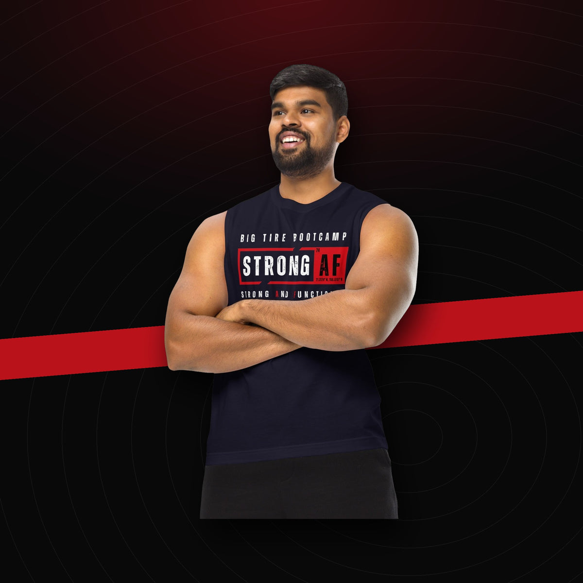 bg2|39103438225604|Big Tire Bootcamp STRONG AF apparel