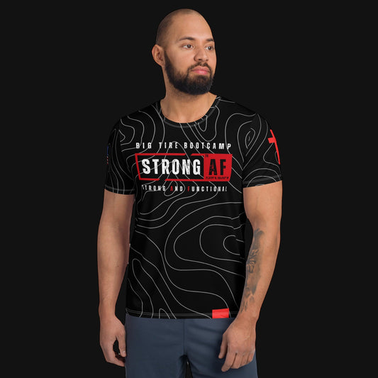 Strong AF Crusaders Coaches athletic shirt, front