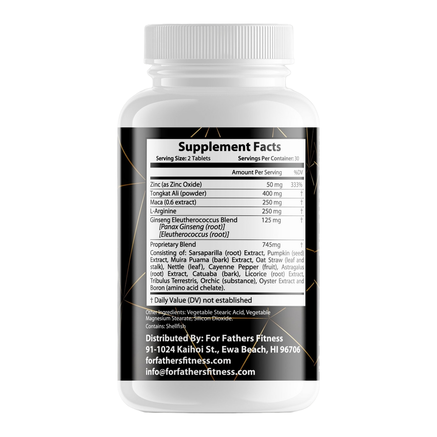 For Fathers Fitness male enhancement label