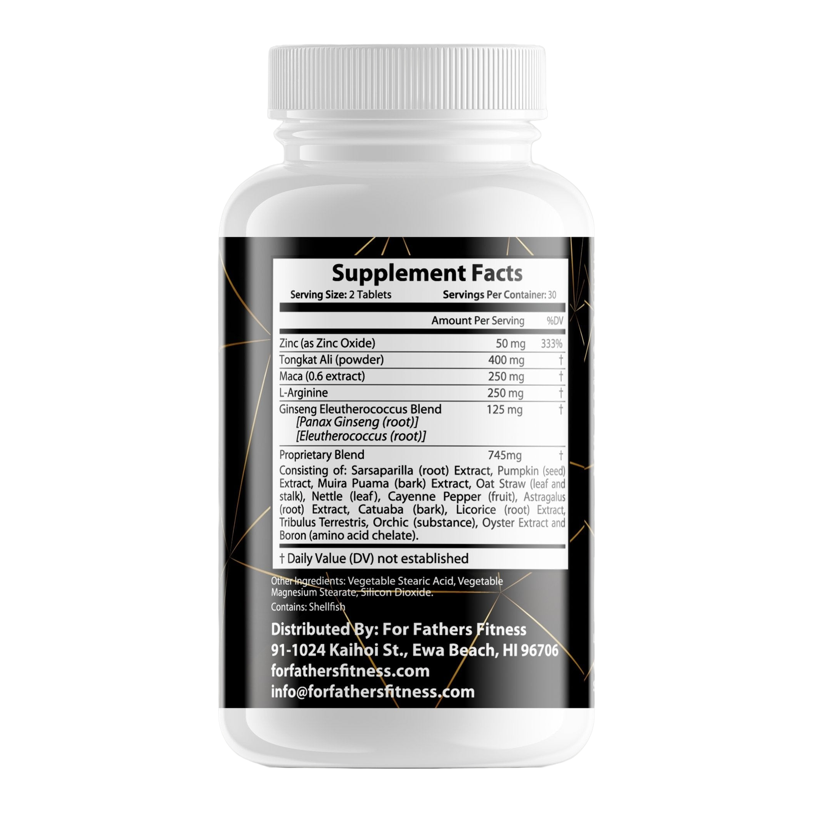 For Fathers Fitness male enhancement label