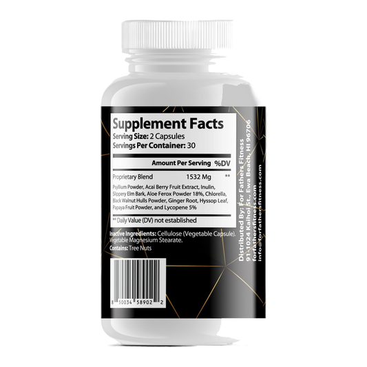 For Fathers Fitness max detox w acai berry label