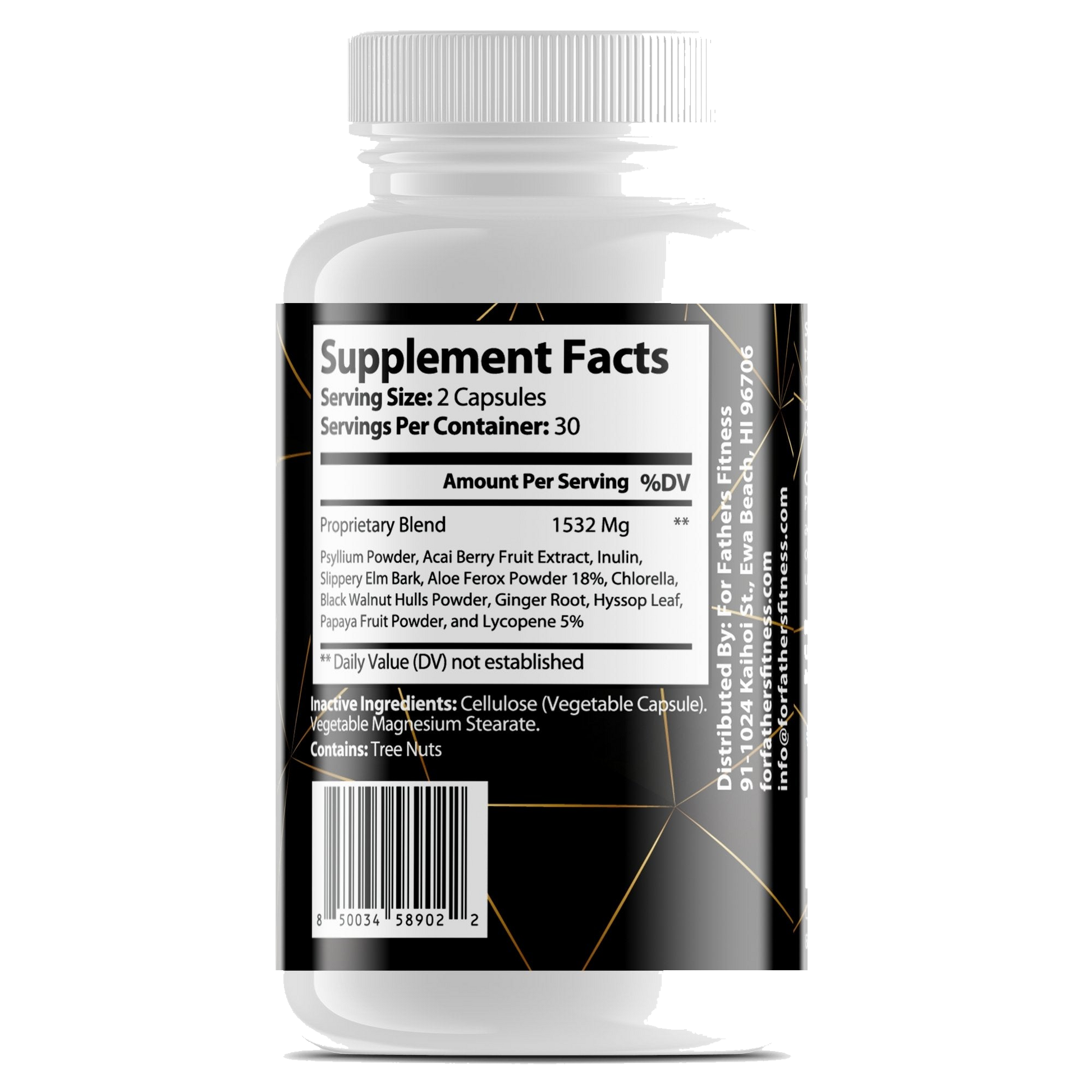 Max Detox Acai Berry Complex - back label