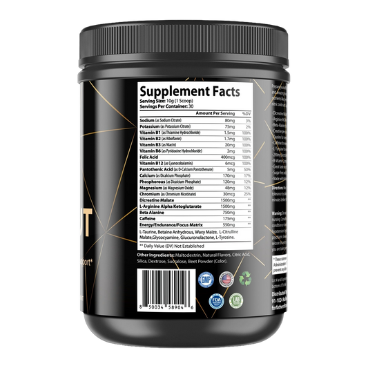 For Fathers Fitness pre workout watermelon label