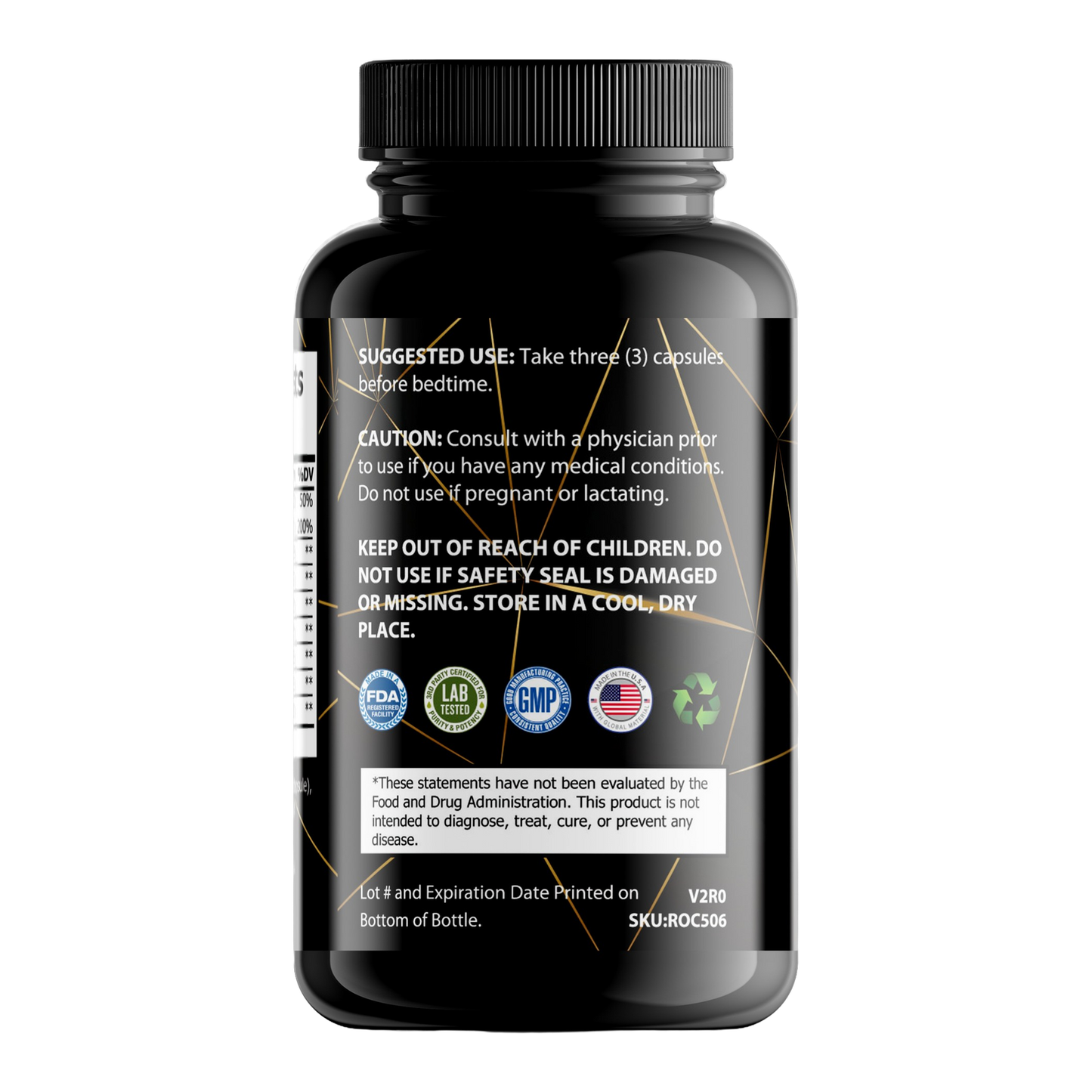 For Fathers Fitness ultra test natural testosterone support label