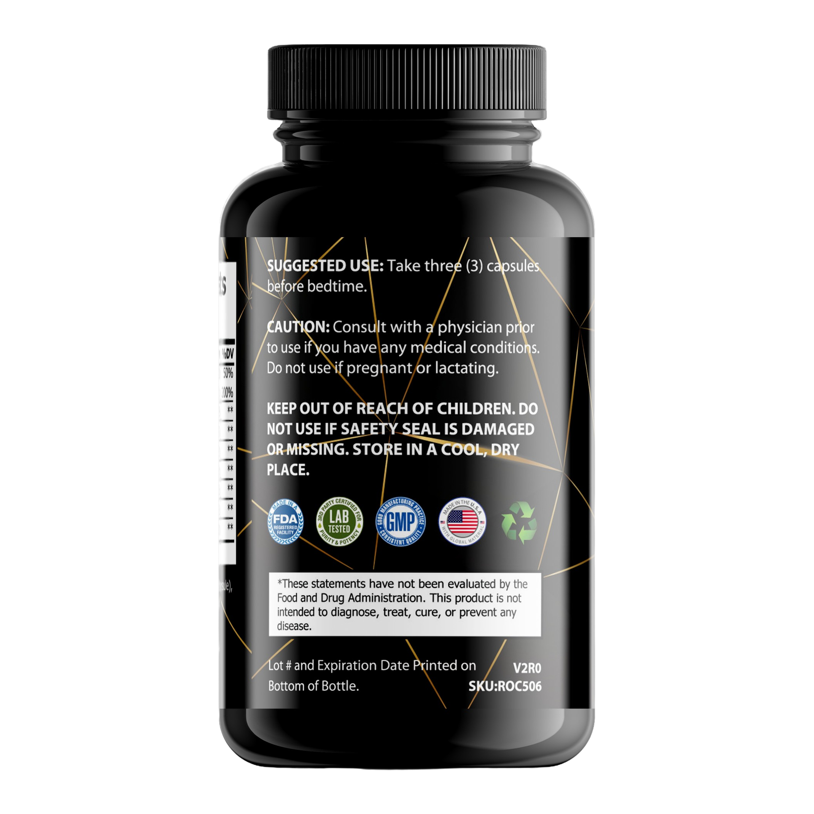 For Fathers Fitness ultra test natural testosterone support label