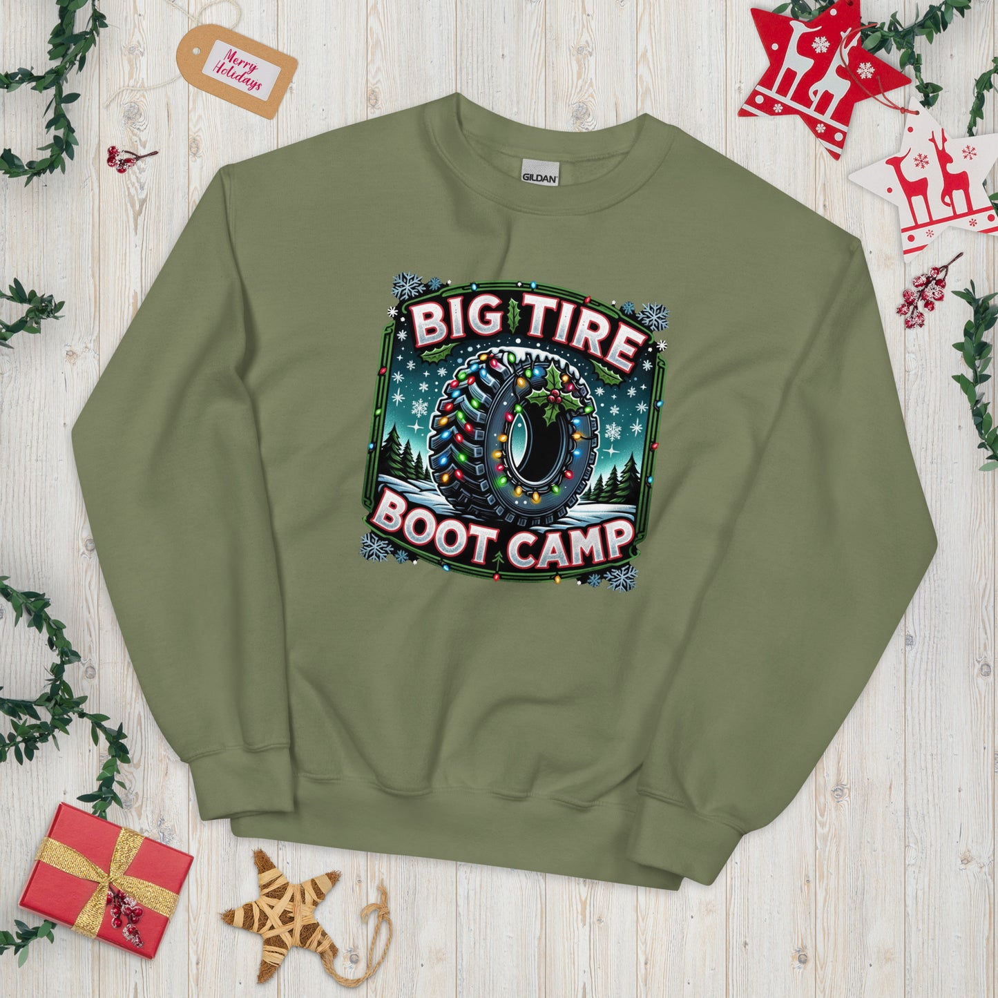 Big Tire Bootcamp Holiday Sweatshirt
