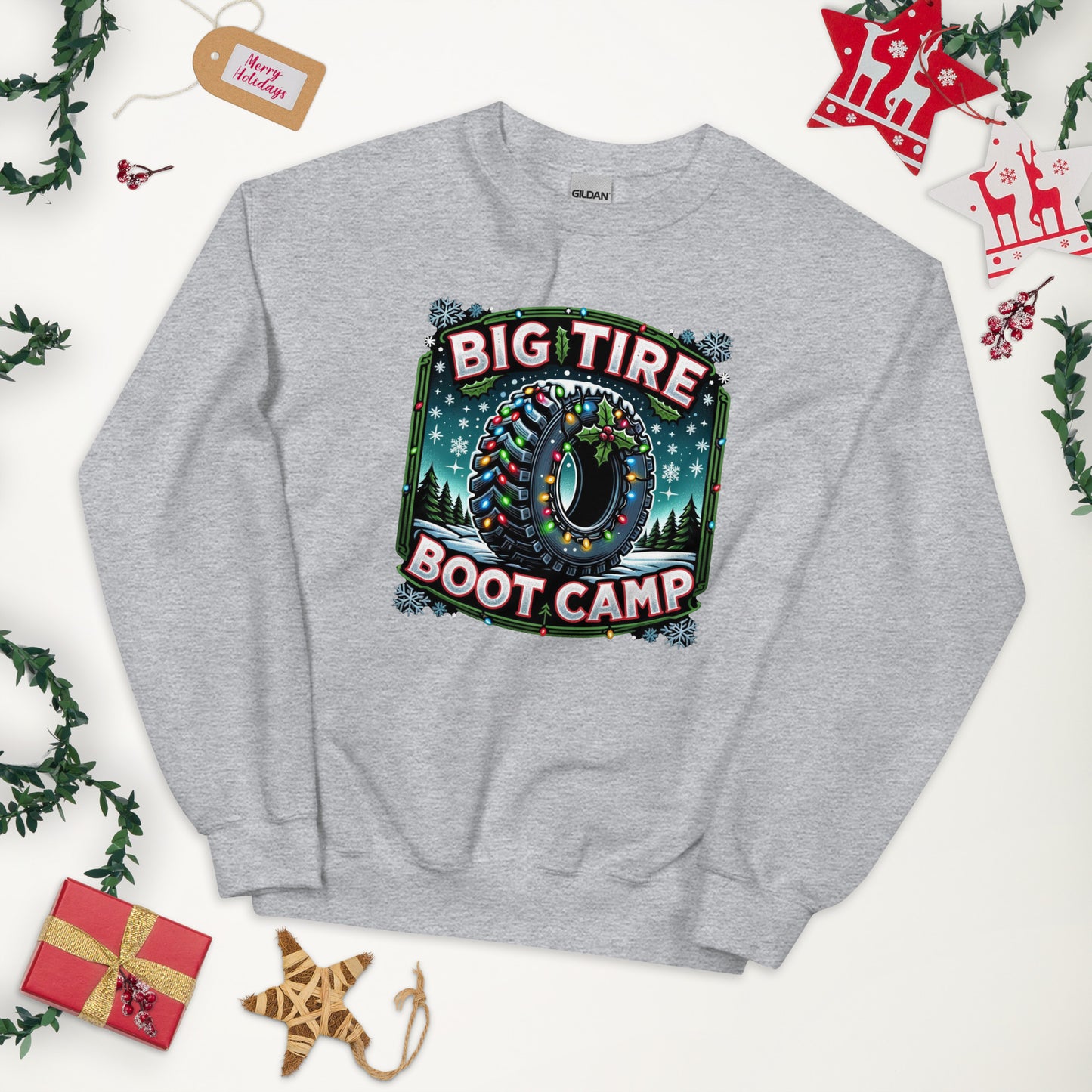 Big Tire Bootcamp Holiday Sweatshirt