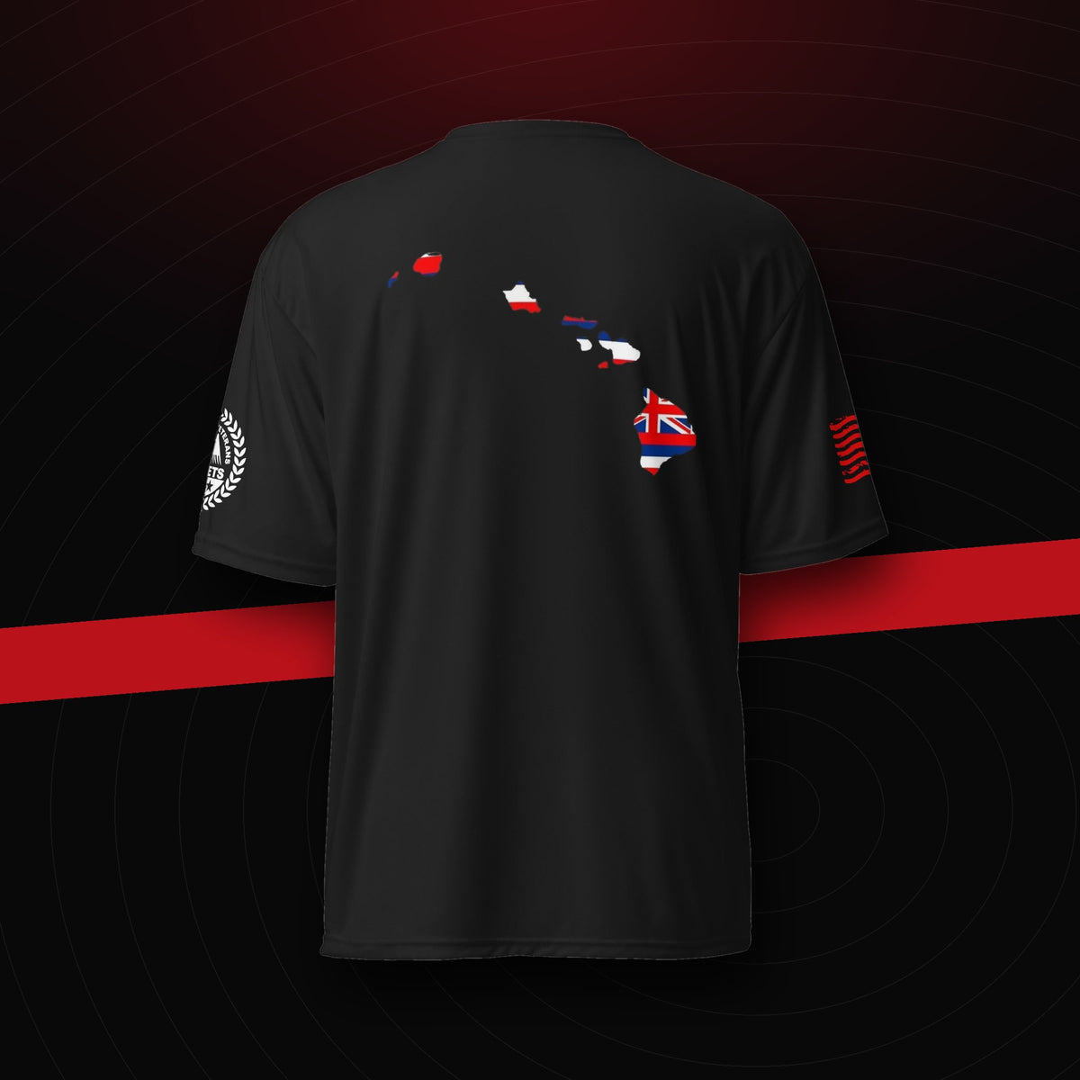 FAST AF – 100 Miles. One Mission. shirt, back, with the Hawaiian Islands flag print