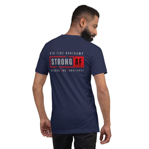 Big Tire Bootcamp Strong And Functional T-Shirt (Logo on Back) - For Fathers Fitness