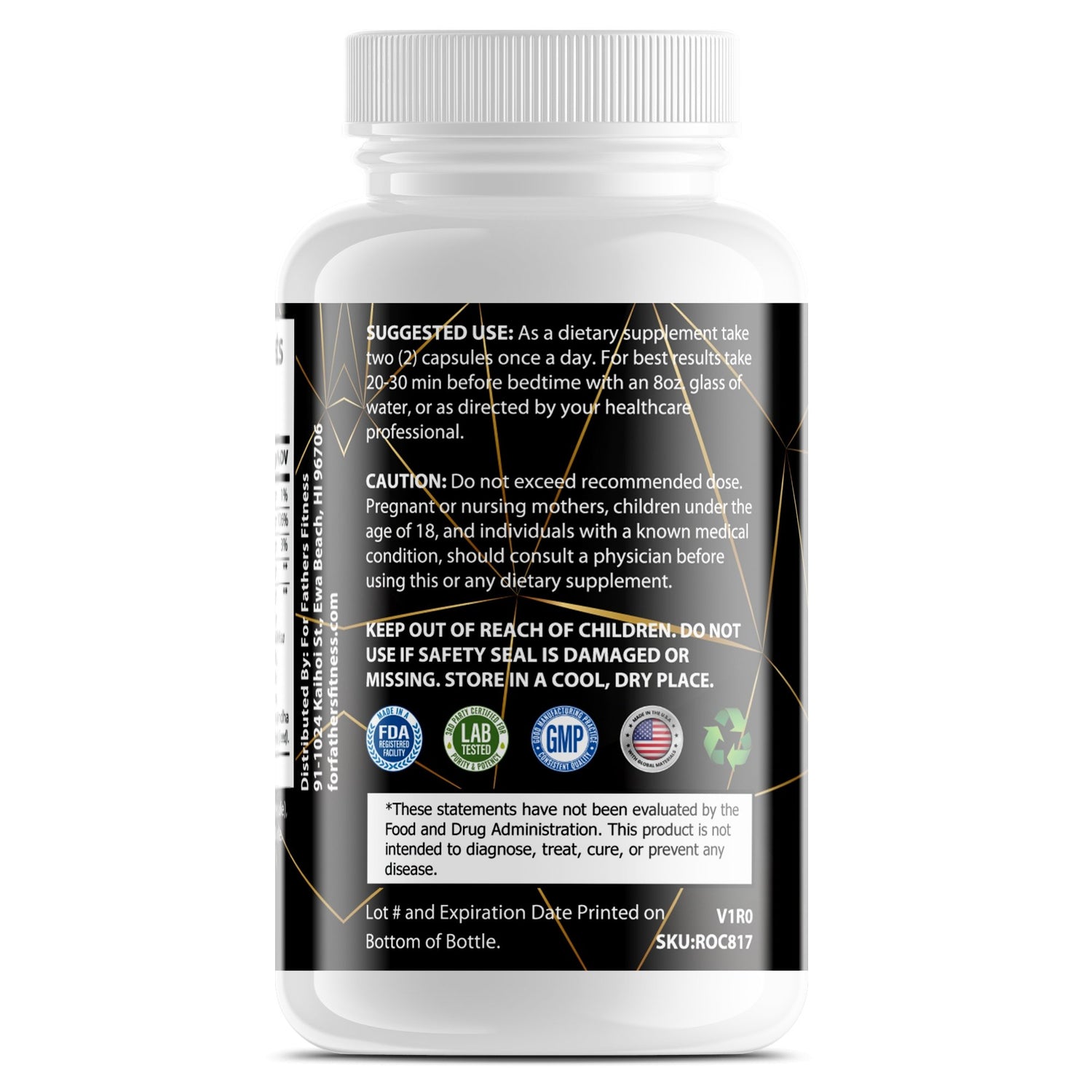 Natural Sleep Aid Formula for Restful Sleep - Non Habit Forming - For Fathers Fitness