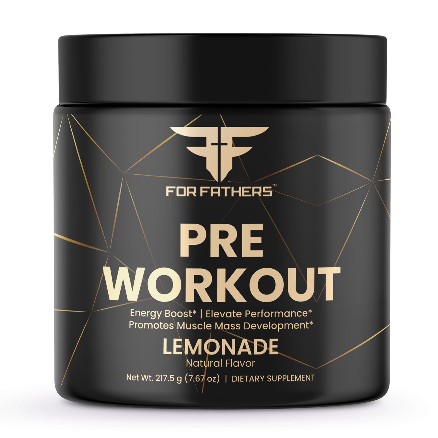 Pre-Workout Energy Drink Mix - Lemonade Flavor - For Fathers Fitness