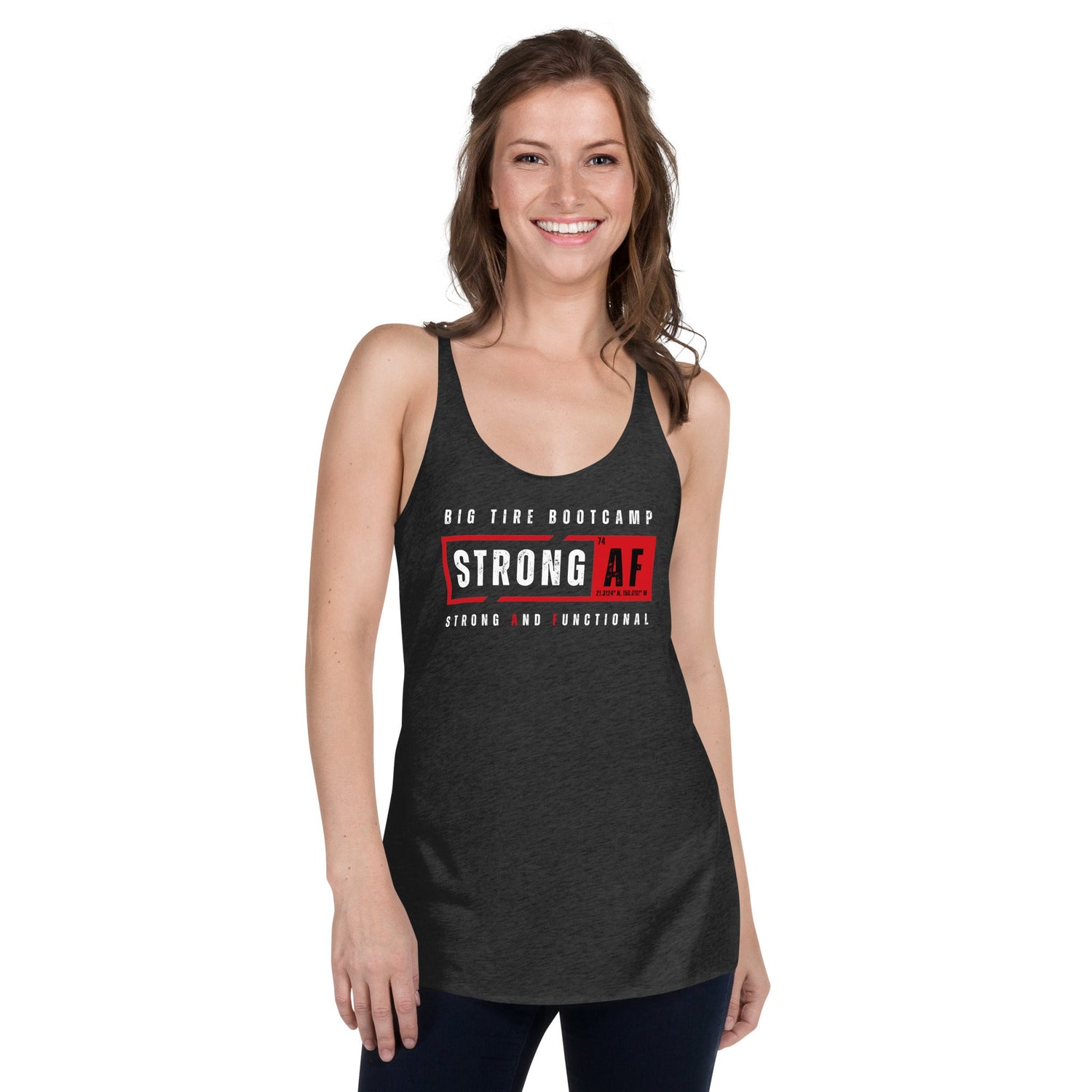 Strong And Functional Women's Racerback Tank Top - For Fathers Fitness
