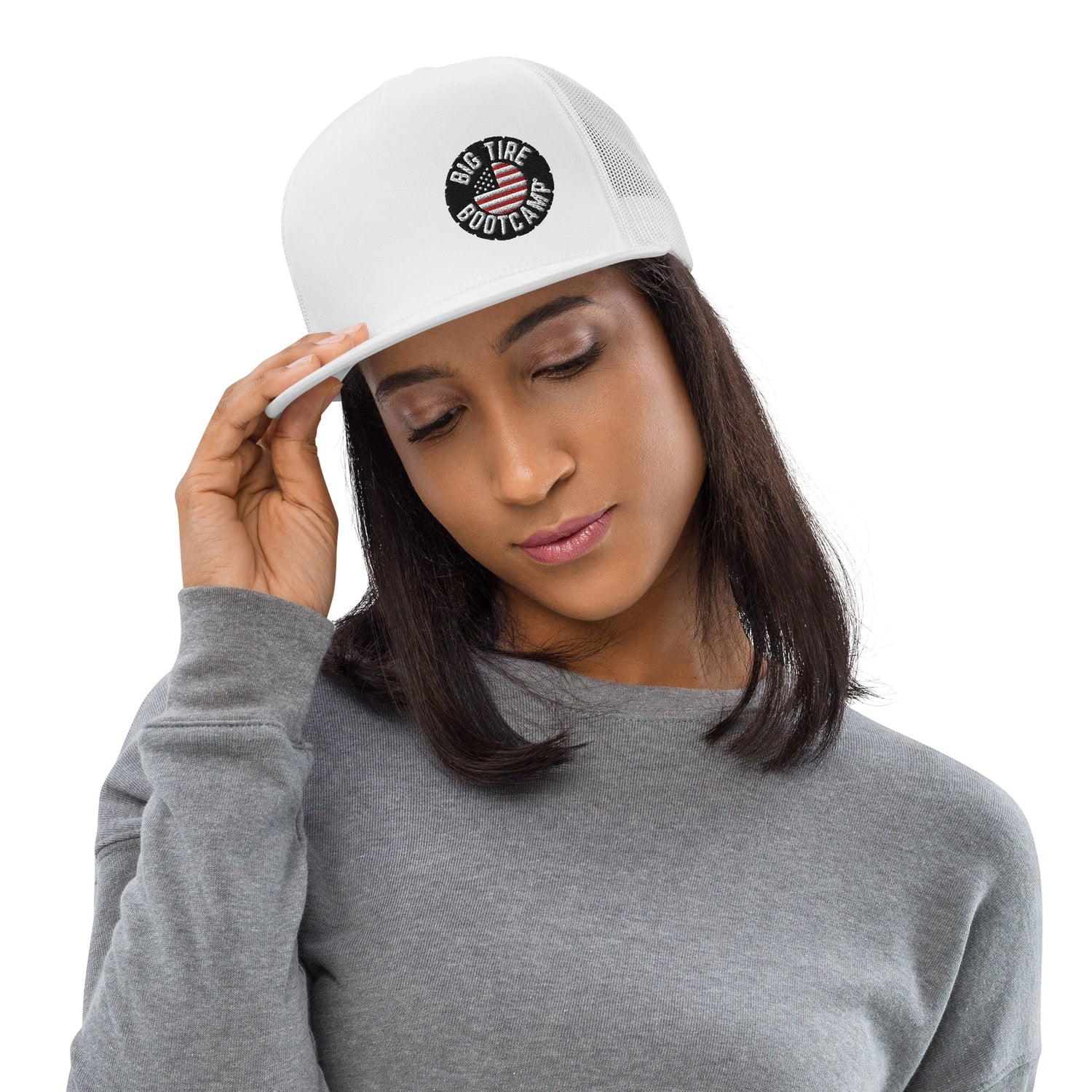Tireless Trucker: Big Tire Bootcamp Hat - For Fathers Fitness