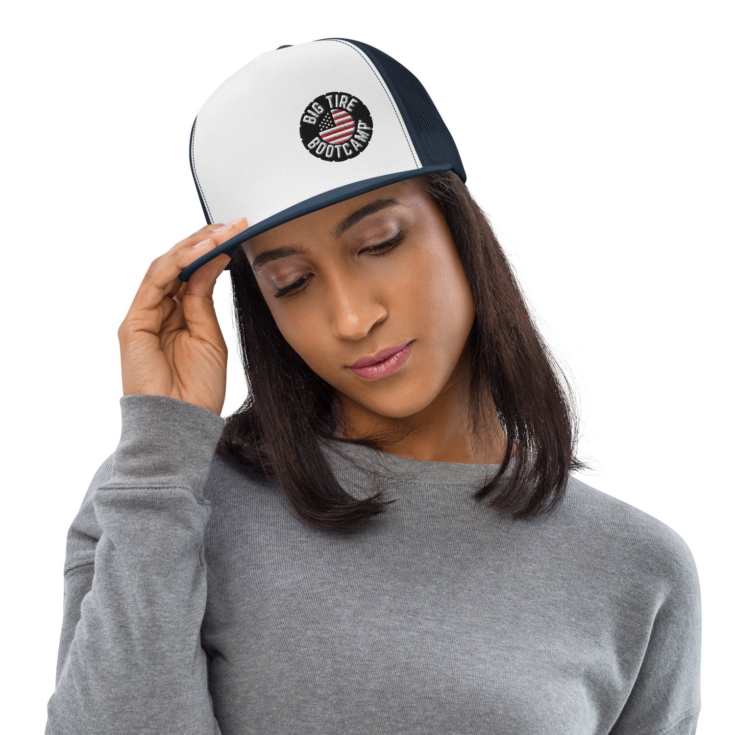 Tireless Trucker: Big Tire Bootcamp Hat - For Fathers Fitness